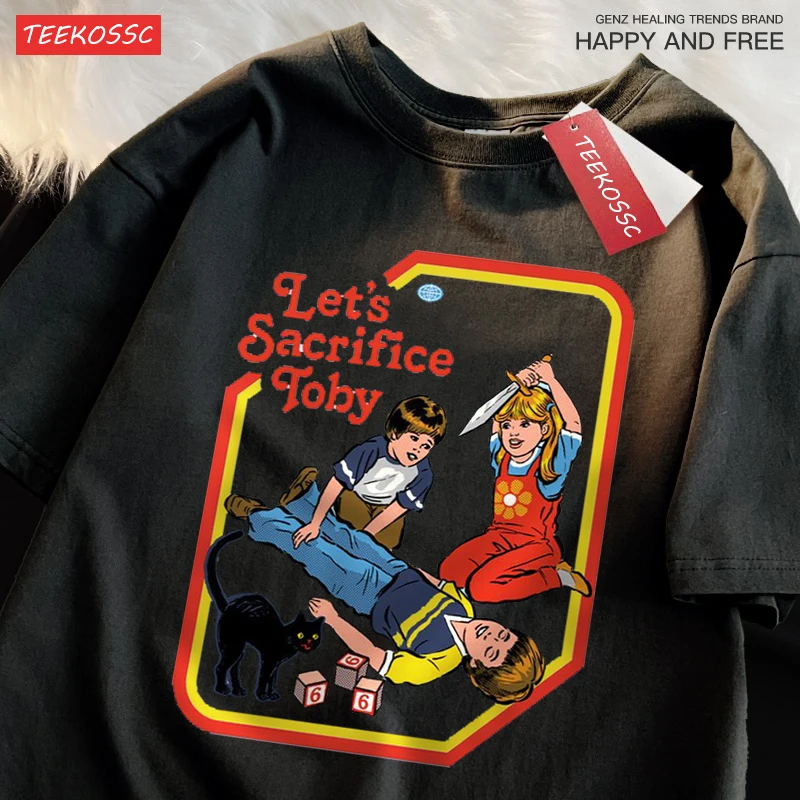 Let'S Sacrifice Toby Funny T-Shirt Men Women Cotton Short Sleeve T-Shirts Casual Breathable Tops Oversize Loose Tee Clothes image 3