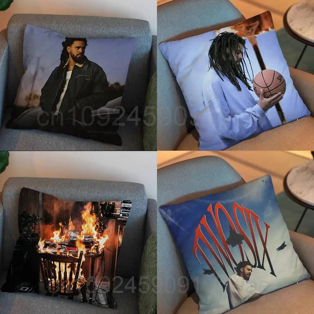 hot Two Six Fall-Off J. Cole Pillow Case Sofa Living Room Bedroom Headboard Backrest Cushion Square Cushion Nap Time
