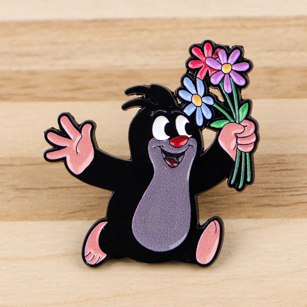 Cartoon Little Mole Enamel Pin Lapel Pins for Backpacks Gift Cute Things Brooches Badges on Backpack Brooch for Clothes Jewelry