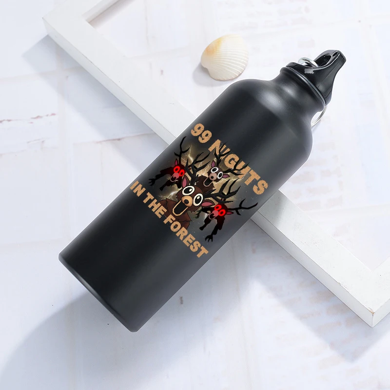500ML 99 คืนในป่าขวดน้ำกีฬาแบบพกพาความจุขนาดใหญ่ขวดน้ำพิมพ์ลายอนิเมะทันสมัยของขวัญวันเกิด