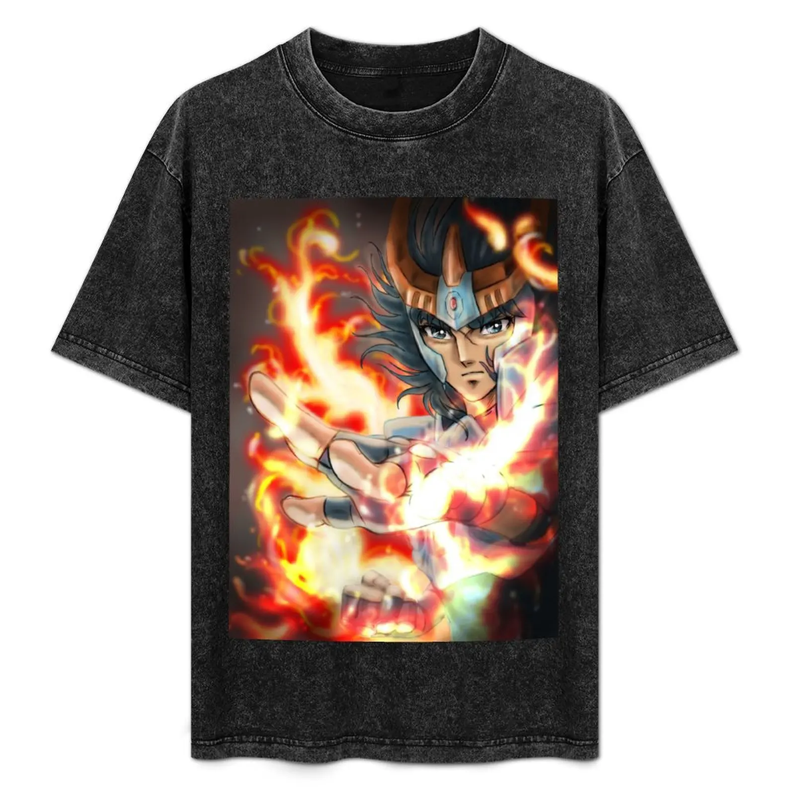 

Phoenix Ikki Zodiac Knight T-Shirt Casual Streetwear Short Sleeve Tee