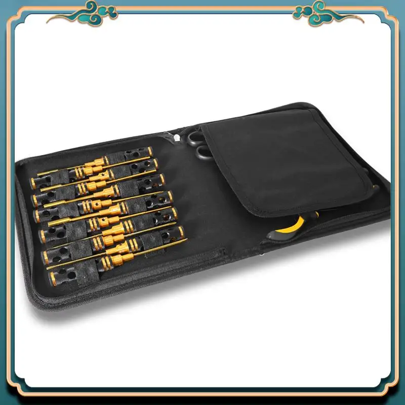 (جديد) - مجموعة مفكات سداسية RC - طقم مفك براغي سداسي 12 قطعة مجموعة مفكات صامولة سداسية مفتاح ربط أداة تشغيل لطائرة هليكوبتر سيارة Rc