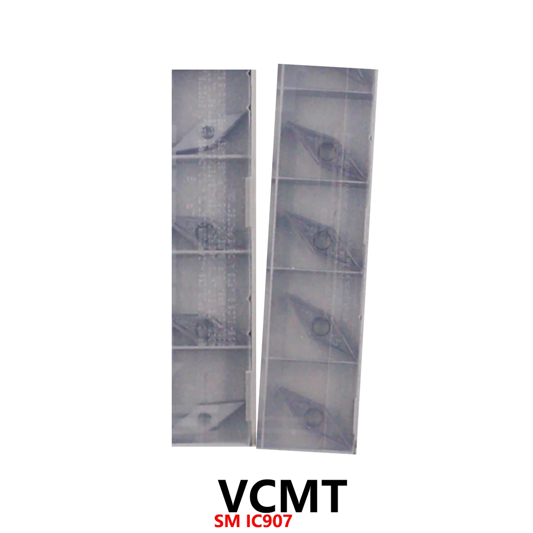 Оригинальные VCMT110304 VCMT160404 VCMT160408 SM IC907 твердосплавные вставки металлические инструменты лезвия токарных станков VCMT 160404 160408 с ЧПУ VCMT16