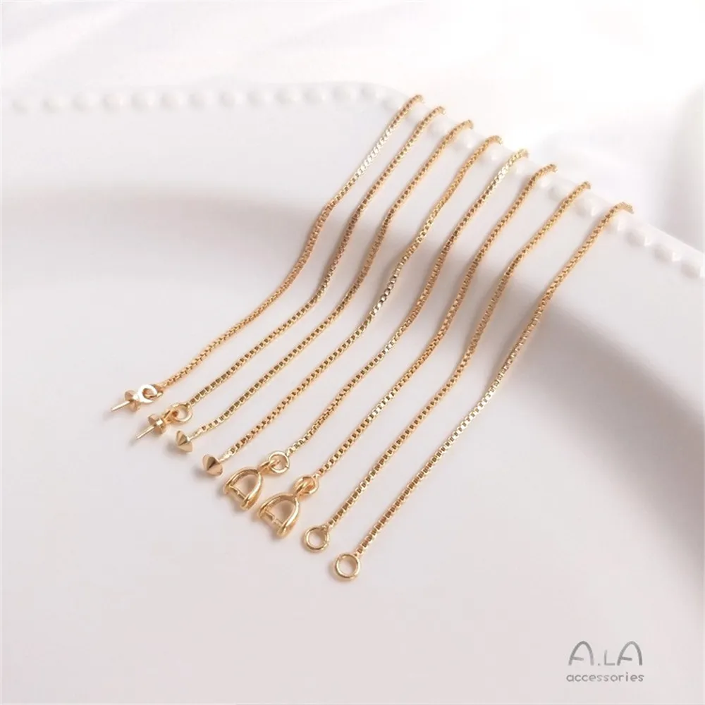 14K Gold Ear String Handmade DIY Earrings Tassel Ear Jewelry Material Ear Chain Making Accessories E039