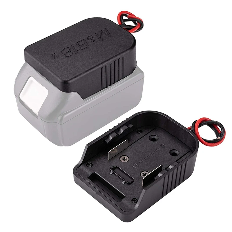 PORK-Für Power Wheels Adapter für 18 V/14,4 V Batterie Power Mount Connector Adapter Dock Halter mit 12 Awg Drähten