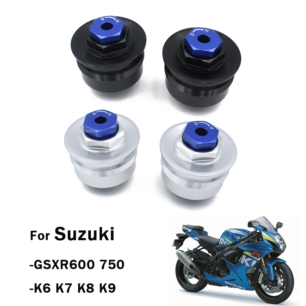 Pokhaomin Motorcycle Oil Seal Front Shock Absorber Screw Shock Absorber for Suzuki GSXR600 750 K6K7K8K9 2006-2010