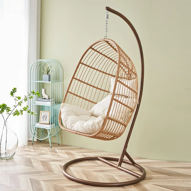 Indoor Swing Hanging Chair Cradle Rattan Hammock Balcony Rocking Lazy Hanging Internet celebrity Bird's Nest Hanging Basket