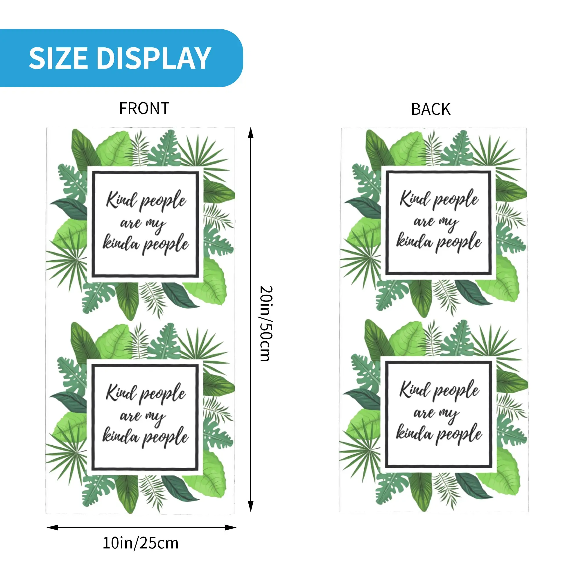 Kind People Are My Kinda People Bandana Neck Cover Printed Magic Scarf Headwear Cycling for Men Women Adult Breathable