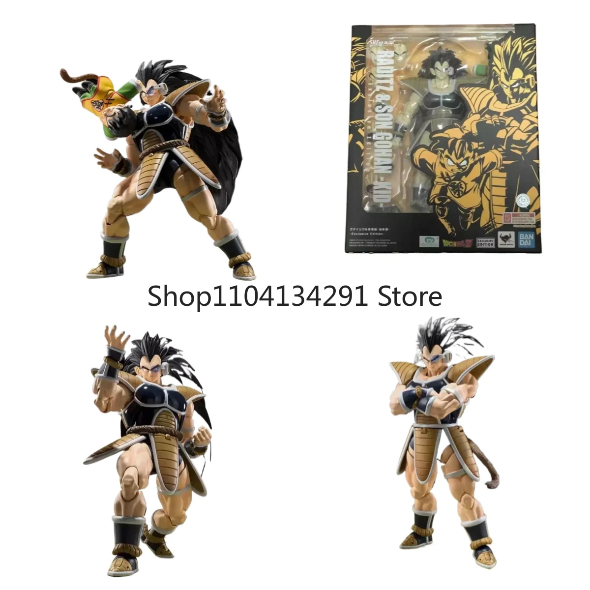 Origineel Bandai SHF Dragon Ball Raditz Gohan Soul Limited Edition Event Exclusief Raditz Action Figure Collectible Toy