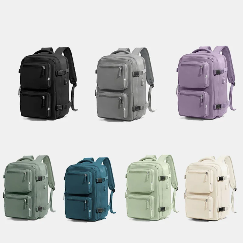 حقيبة ظهر للسفر للجنسين، حقيبة ضغط صديقة للبيئة مع سعة كبيرة للتنقل والسفر وحقائب الظهر خفيفة الوزن #6