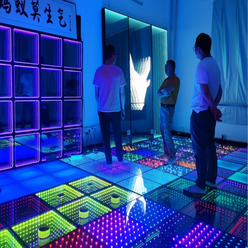 New Luxury Shiny Crystal Led Luminous Wedding Mirror Carpet Aisle Runner T Station Stage Decoration Props 50 X 50 4pcs/lot
