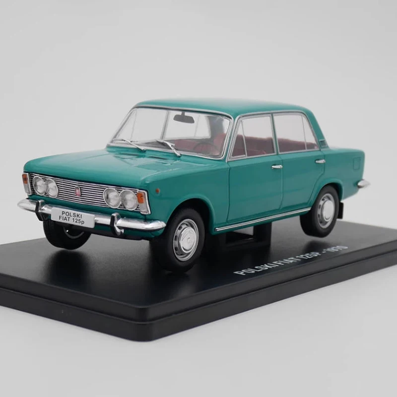 

Ixo 1:24 Polski Fiat 125P 1970, имитация сплава, модель автомобиля, статическая коллекция, украшенные праздничные подарки, игрушки