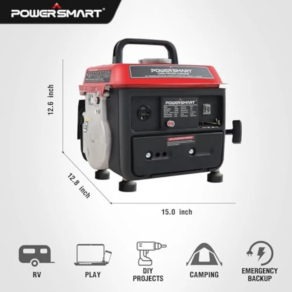 Imagem -05 - Gerador de Gás Portátil Powersmart Pequeno Gerador para Camping Ultraleve ao ar Livre Compatível com Epa e Carb Ps50a 1200w