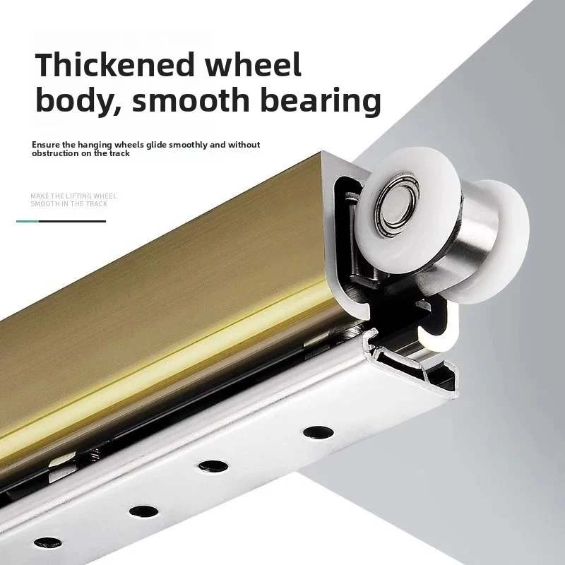 2pcs Sliding Door Roller Hardware Slide Door Pulley 4/8 Wheels for Home Room Wood Door Hanging Wheels Rail Track Pulley