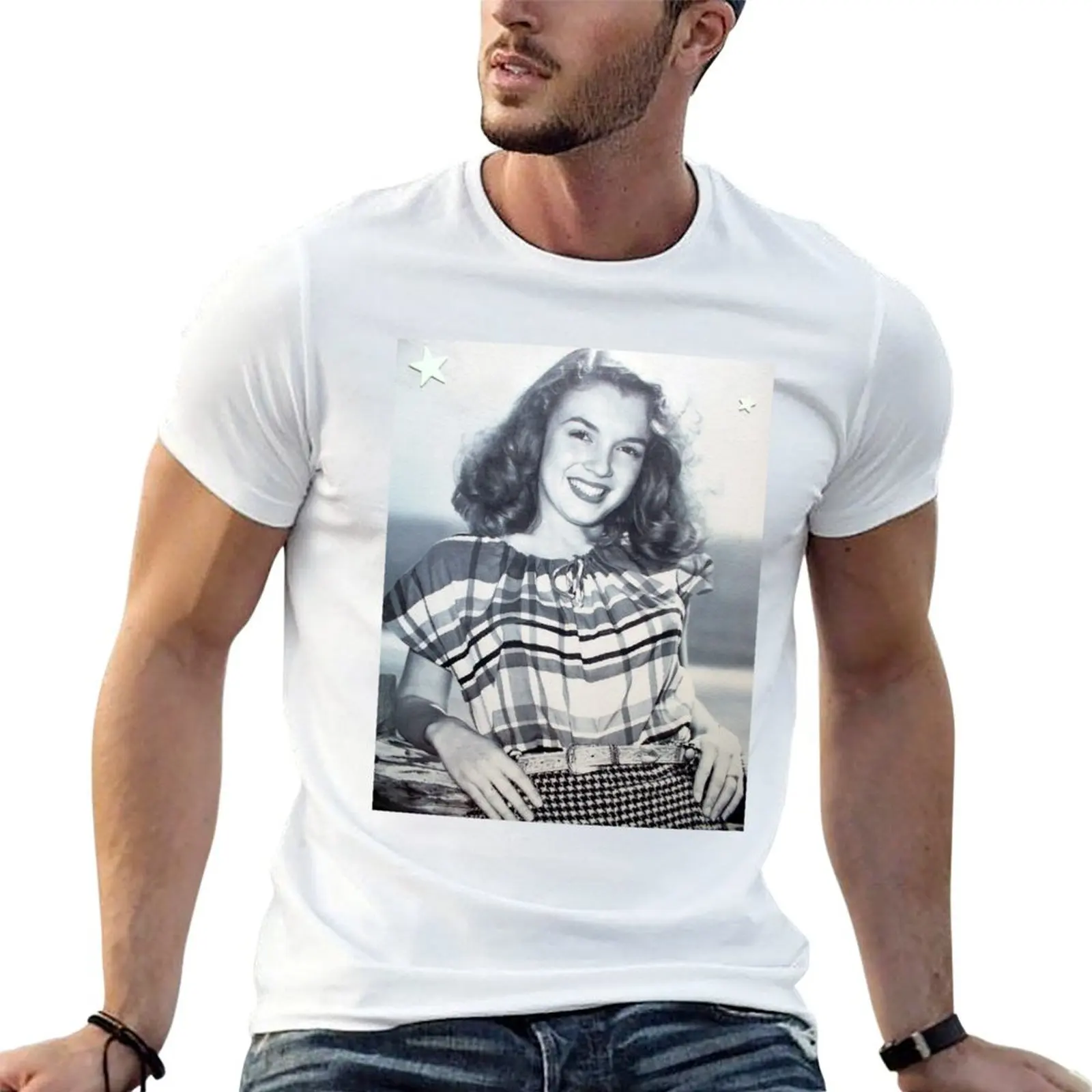 

Norma Jeane Mortenson T-Shirt black cotton t-shirt plain for man package man t shirt cotton T-Shirt