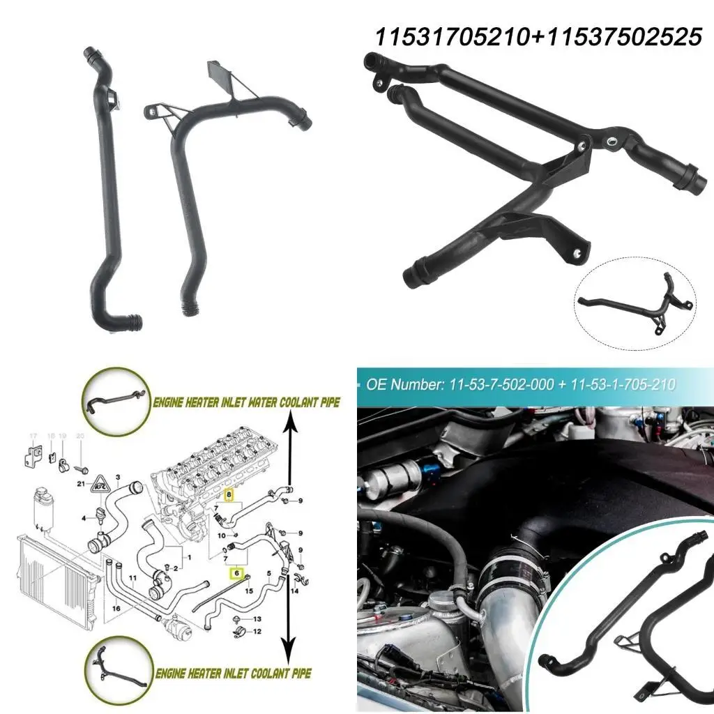 

02DE Plastic Radiator Coolant Pipe Replacement Part 11531705210 11537502525 CHP0567