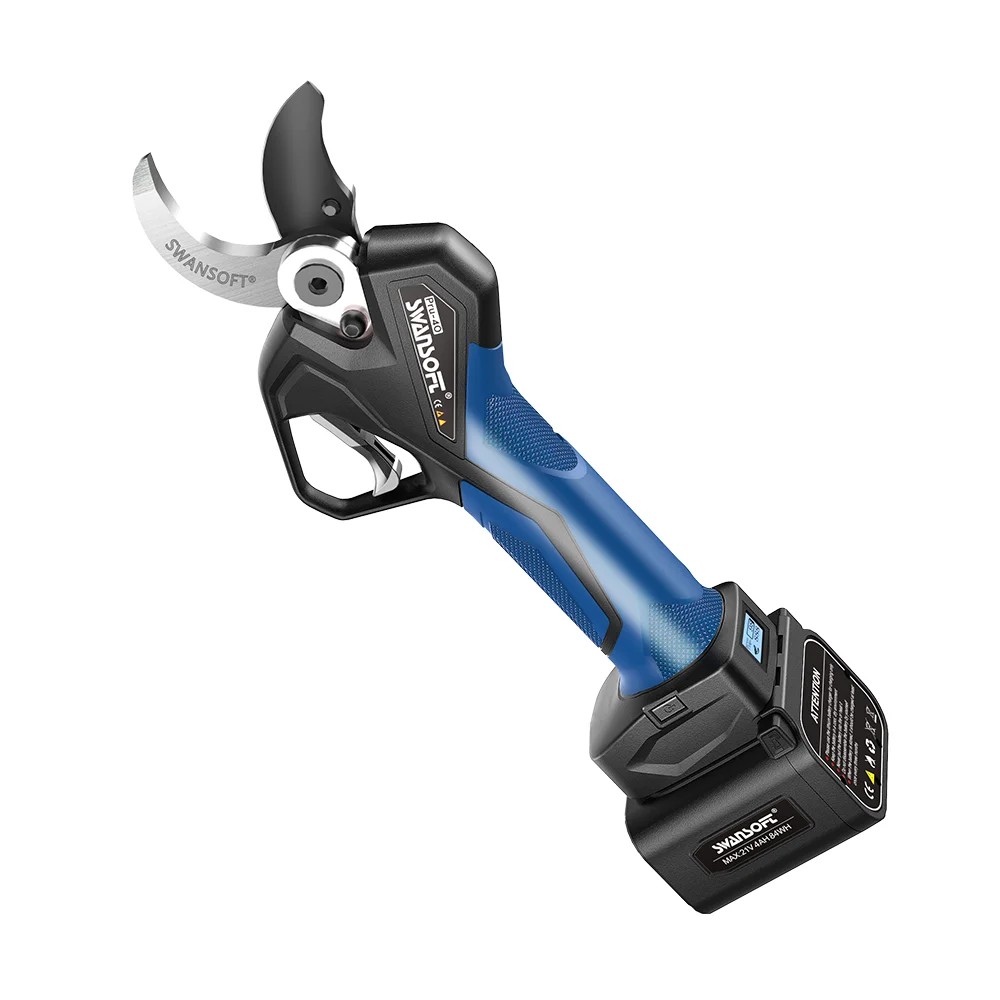 SWANSOFT Professionele 1050W borstelloze elektrische snoeischaar, 0-40 mm snijbereik voor druiven- en fruitbomen, 2*4Ah accu's, progressief snijden PRU40 - afbeelding 2