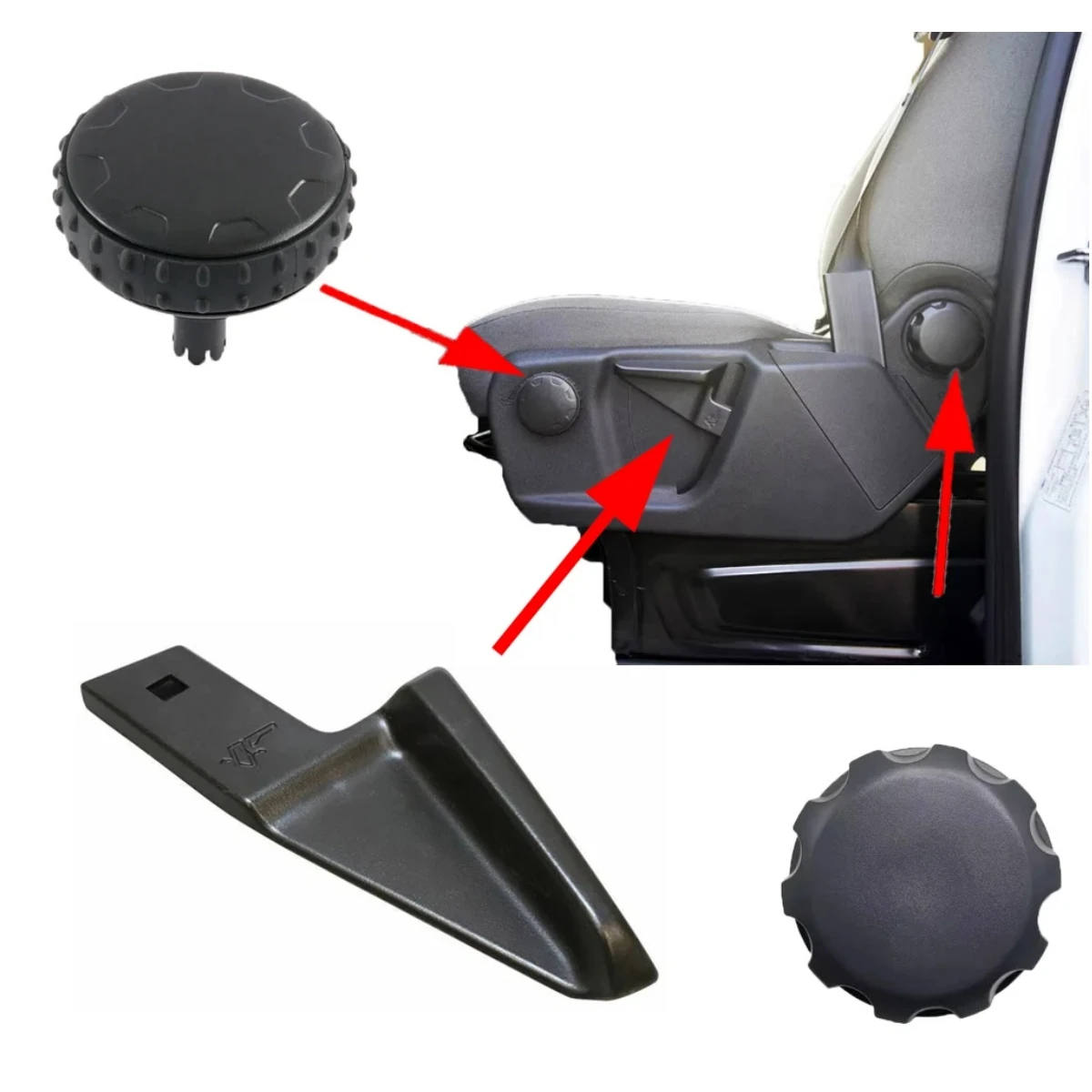 SEAT BACK RECLINING MECHANISM ROLLER HANDWHEEL FOR FORD TRANSIT CUSTOM & MK8