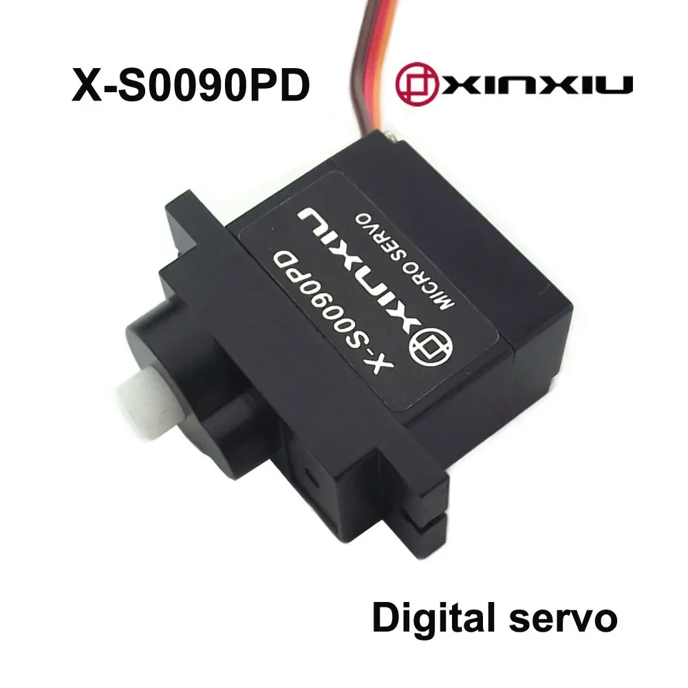 Servo Digital de 360 grados de rotación, 9g, Micro engranaje de plástico, 1,5 kg.cm, 4,8-6V, para XINXIU, X-S0090PD, RC, coche, avión, Robot