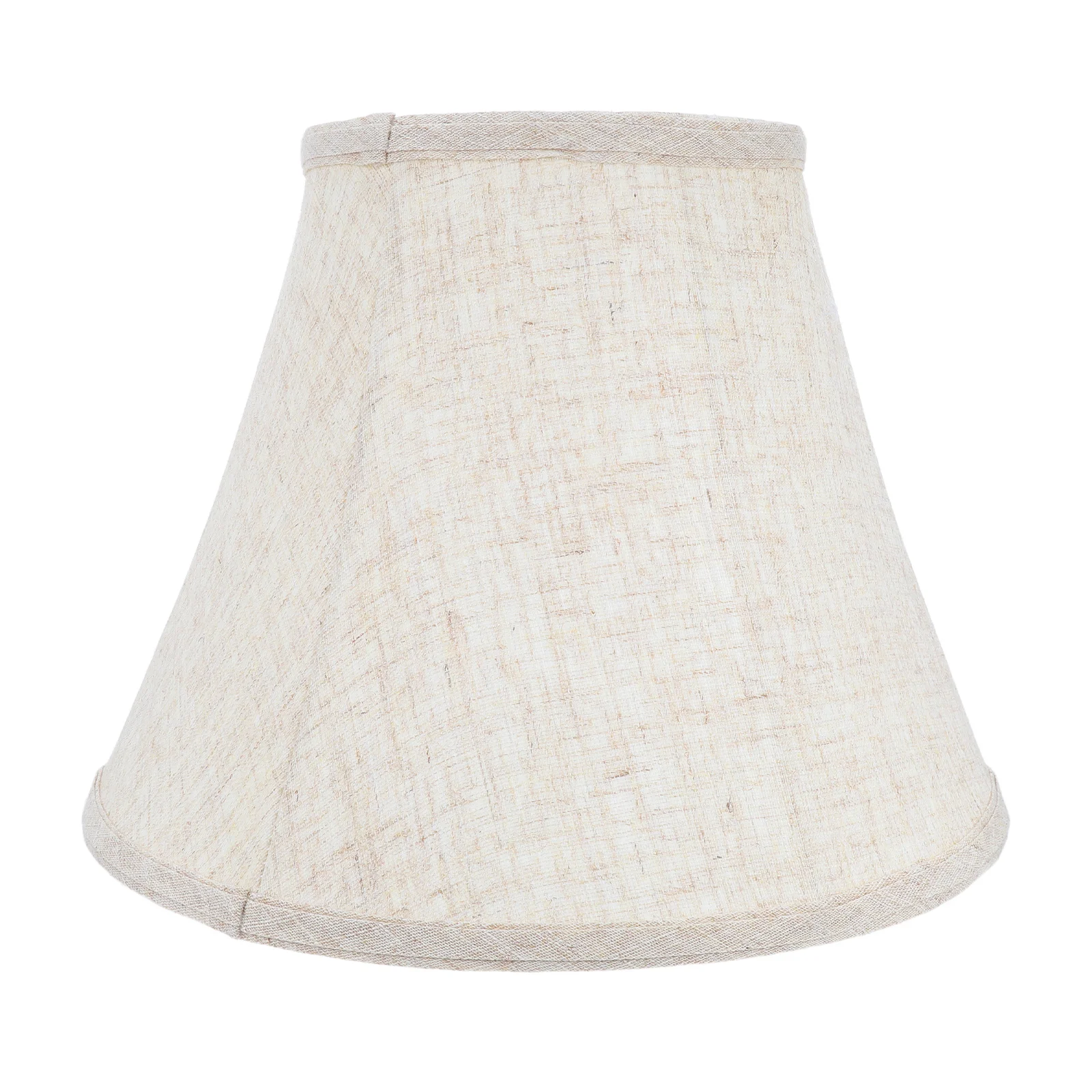 

Foldable Bell Lamp Shade 13X9X7" Natural Linen Fabric Vintage Modern Tapered Design For Desk Floor Wall Lights Living Room