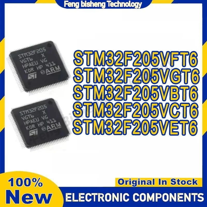 STM32F205VBT6 STM32F205VCT6 STM32F205VET6 STM32F205VFT6 STM32F205VGT6 STM32F205V STM32F205 STM32F STM32 STM IC MCU Chip LQFP