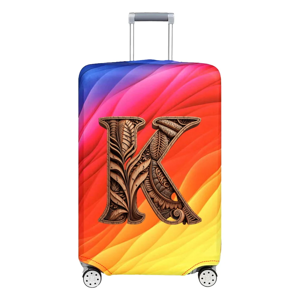 Baggage Covers Travel Suitcase Protective Cover Luggage Protective Cover Wood Art Series Suitable for 18-28 Inch Suitcases