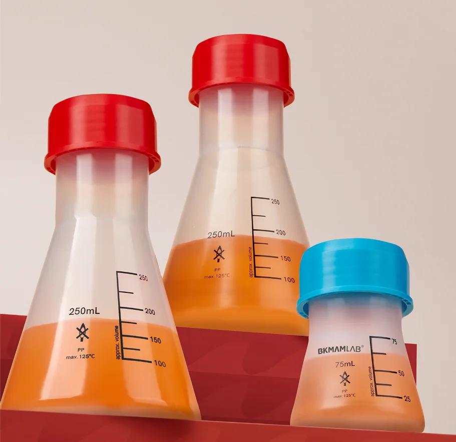 

Plastic Erlenmeyer flask with scale PP with cover and thickened 100ml250ml500ml1000ML laboratory shake flask