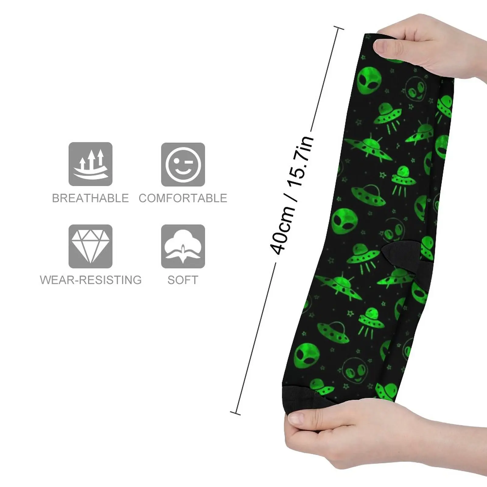 Aliens and UFOs Pattern Socks luxury sock Compression stockings thermal socks for men