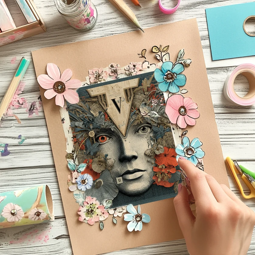 36 Sheets 6"x6" Scrapbook Paper Pack: Watercolor Botanical Prints for Scrapbooking, Origami, Junk Journal & Card DIY.