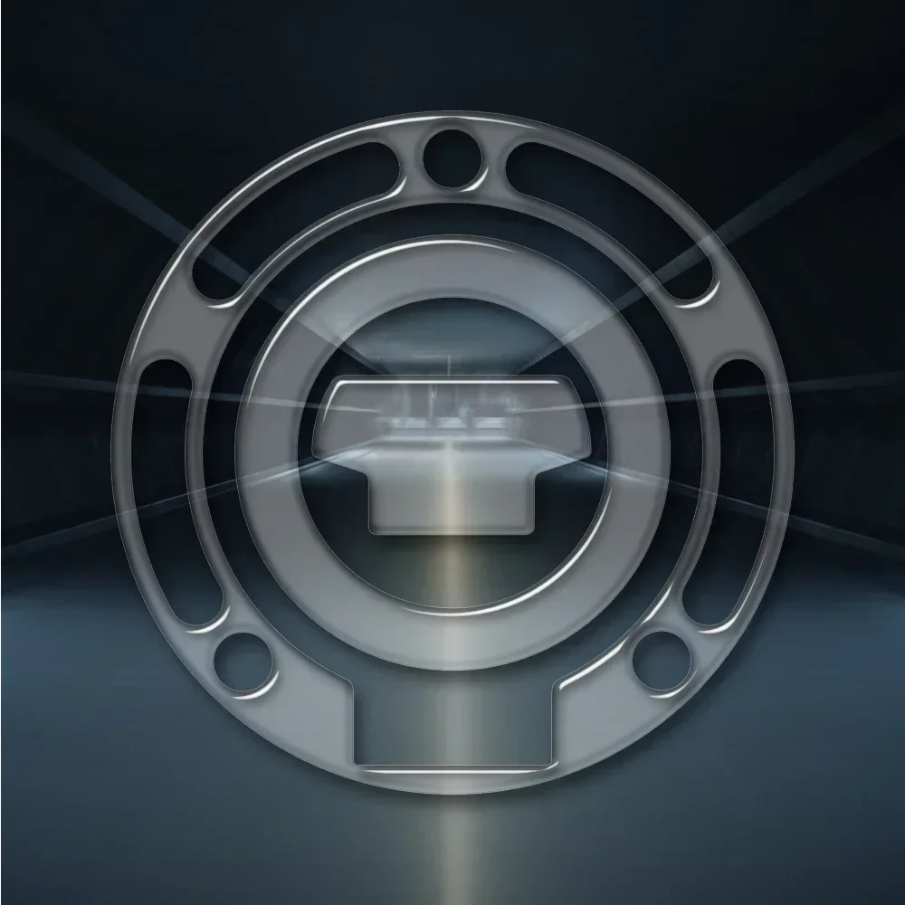 Motorcycle Fuel Tank Pad Gas Oil Cap Protector Cover Sticker for Yamaha R1 R1M Models 2016-2024 (3 Holes)