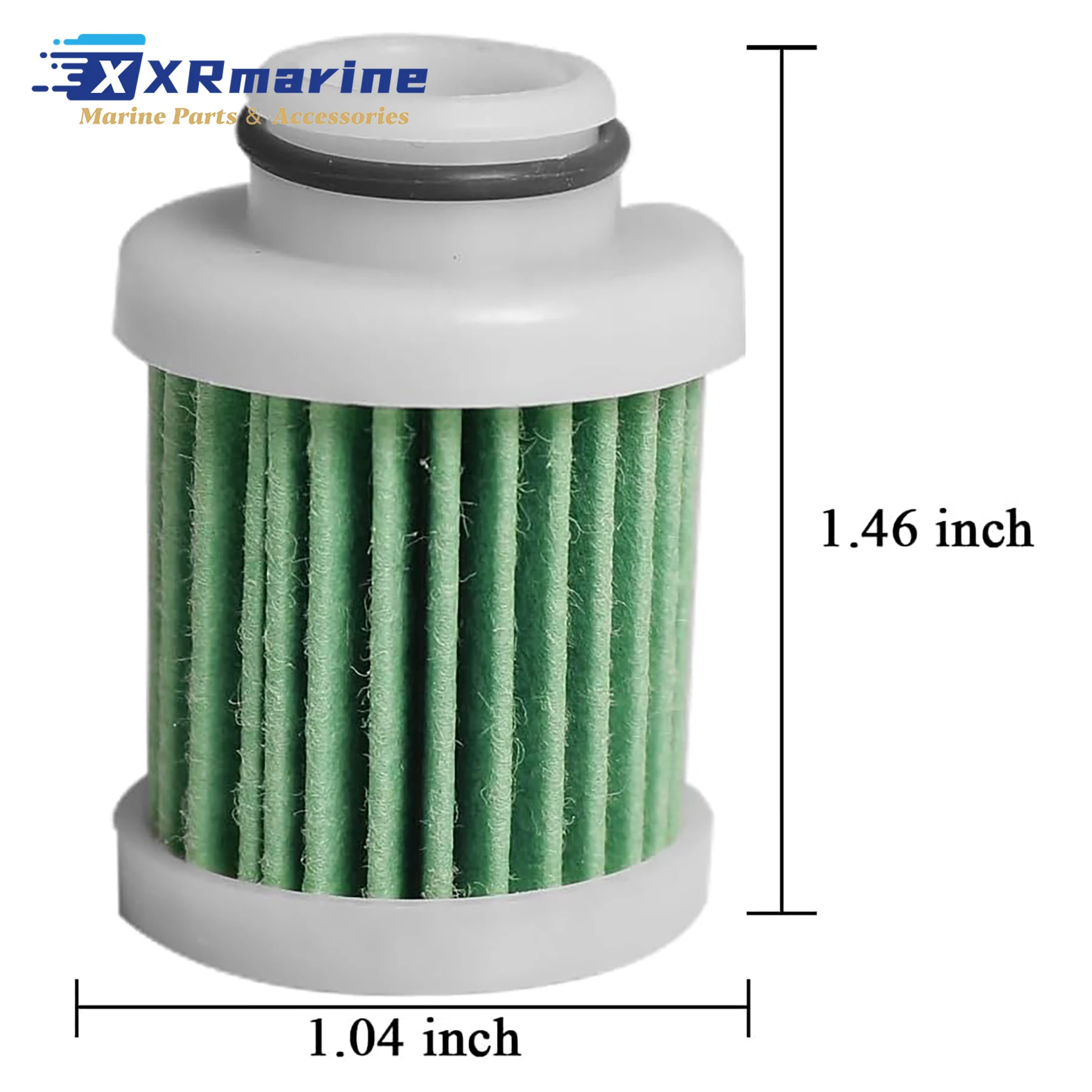 2 Pcs  6D8-WS24A-00 Fuel Filter Fits for Yamaha 25 30 40 50 60 70 80 100 115 130 HP 4-Stroke Boat Outboard Engines 6D8-24563-00