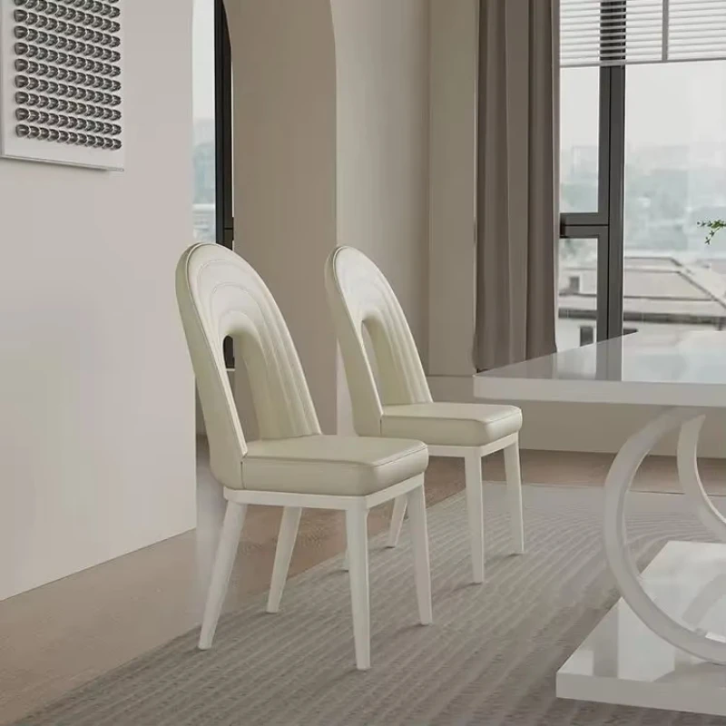 Modern Minimalist Nordic Casual Dining Chair Home Upholstered Leisure Chair Hotel Restaurant Stools