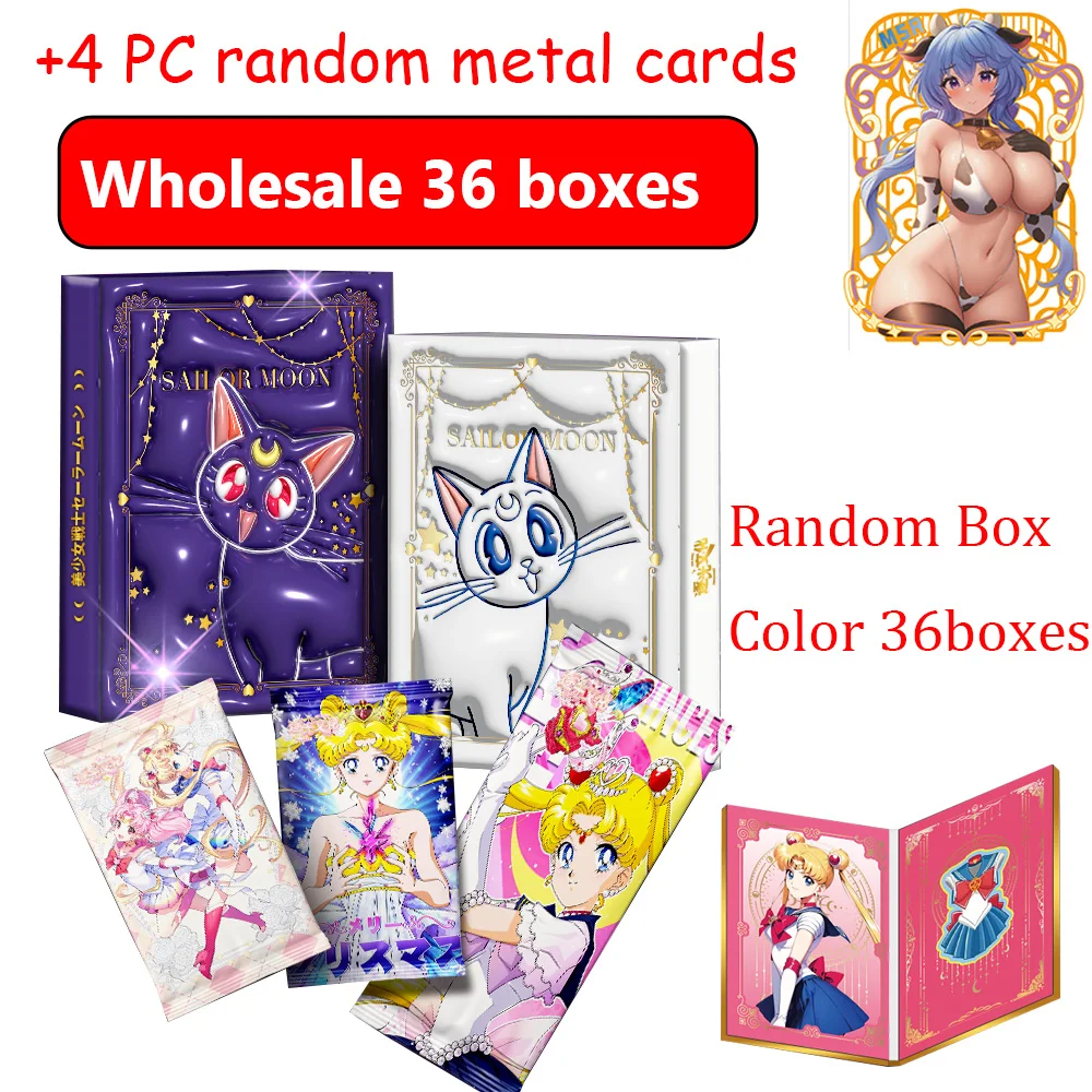 Wholesale Sailor Moon-Love and Justice Collection Cards Mistery Boxes Board Games Toys Birthday Gifts for Boys and Girls