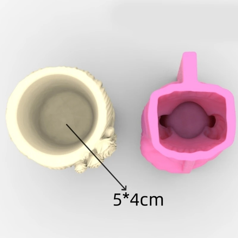 Moldes hormigón DIY silicona en forma hada, Moldes resina epoxi para proyectos bricolaje, envío directo