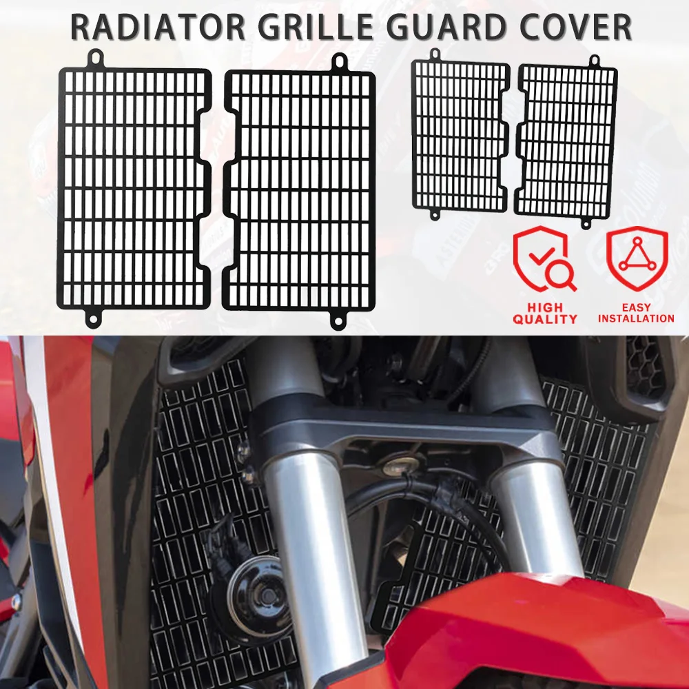

XRV750 XRV650 Motorcycle Radiator Cover Grille Guard Water Tank Protector For Honda XRV 750 650 Africa Twin RD07 RD07A RD03