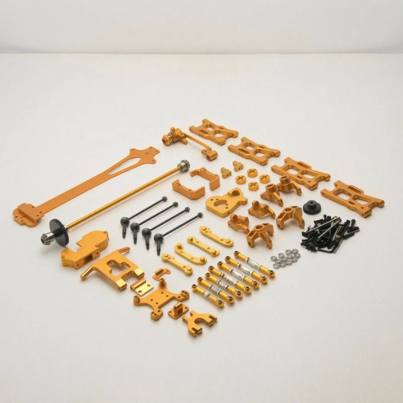 Metal Kit 1:12 Scale Upgrade Part Kit Precision-Machined Front and Rear Arms for Hobbyists, Custom Builds