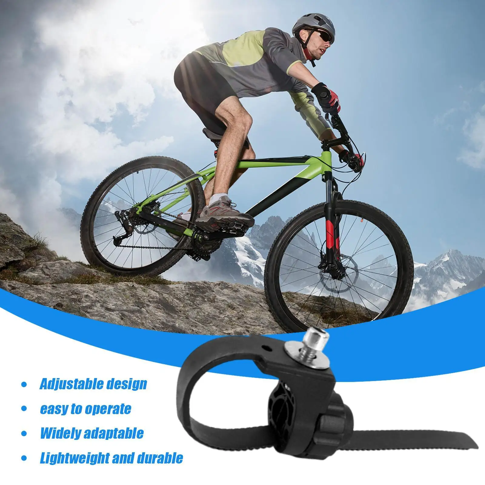 2pcs Bike Fork Clamp Fork Mounting Bracket Adapter Ring Rack adjustable Sports Cycling Parts Front Rear Mud Guard Flap