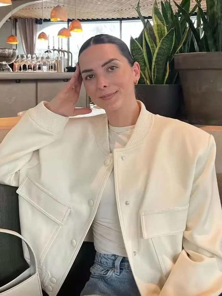 

HH женские модные однотонные короткие куртки с карманами, однобортные пальто с длинными рукавами, весенняя элегантная женская повседневная уличная одежда