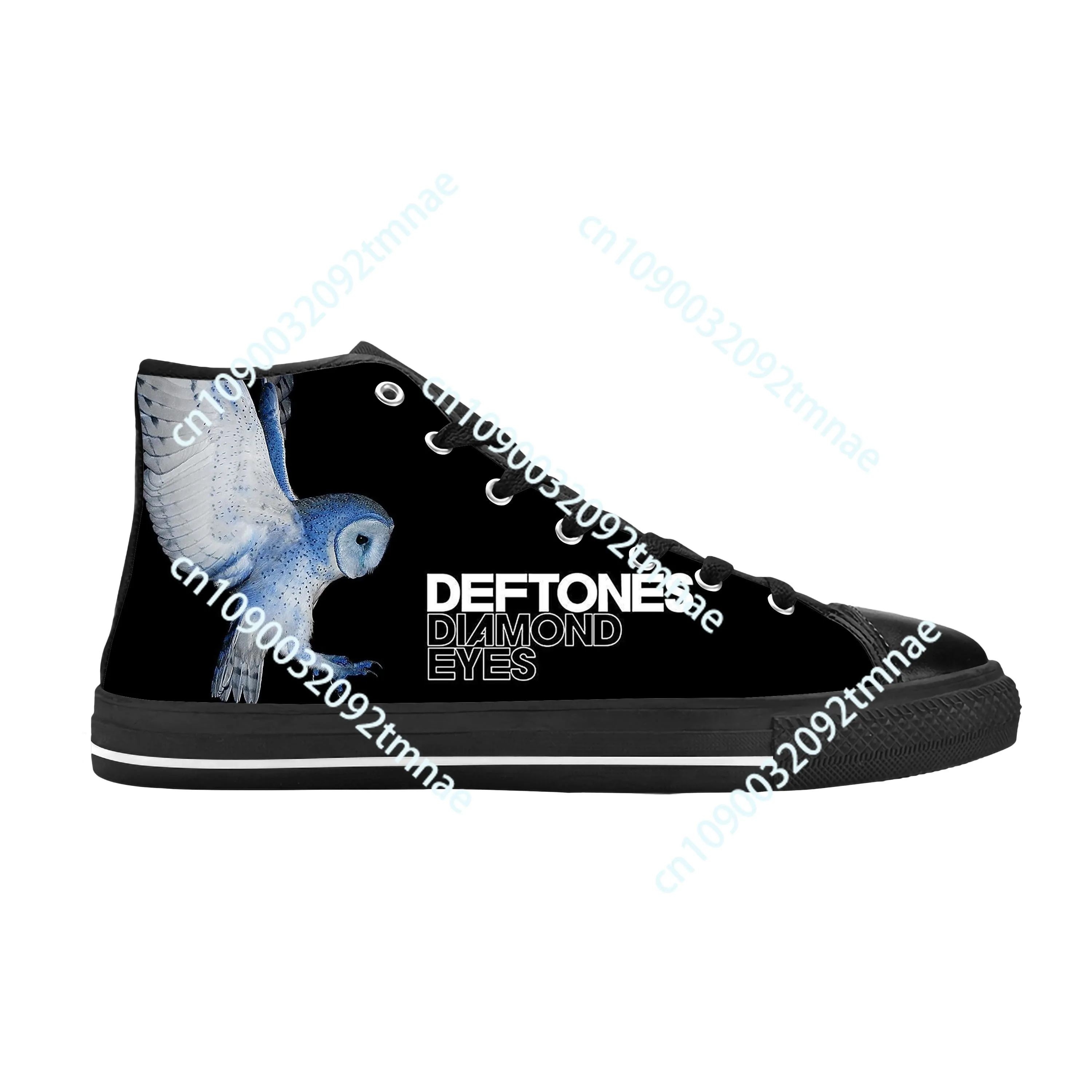 

Hot Deftones Eagle Skull Skeleton Rock Band Music Casual Cloth Shoes High Top Comfortable Breathable Custom Men Women Sneakers