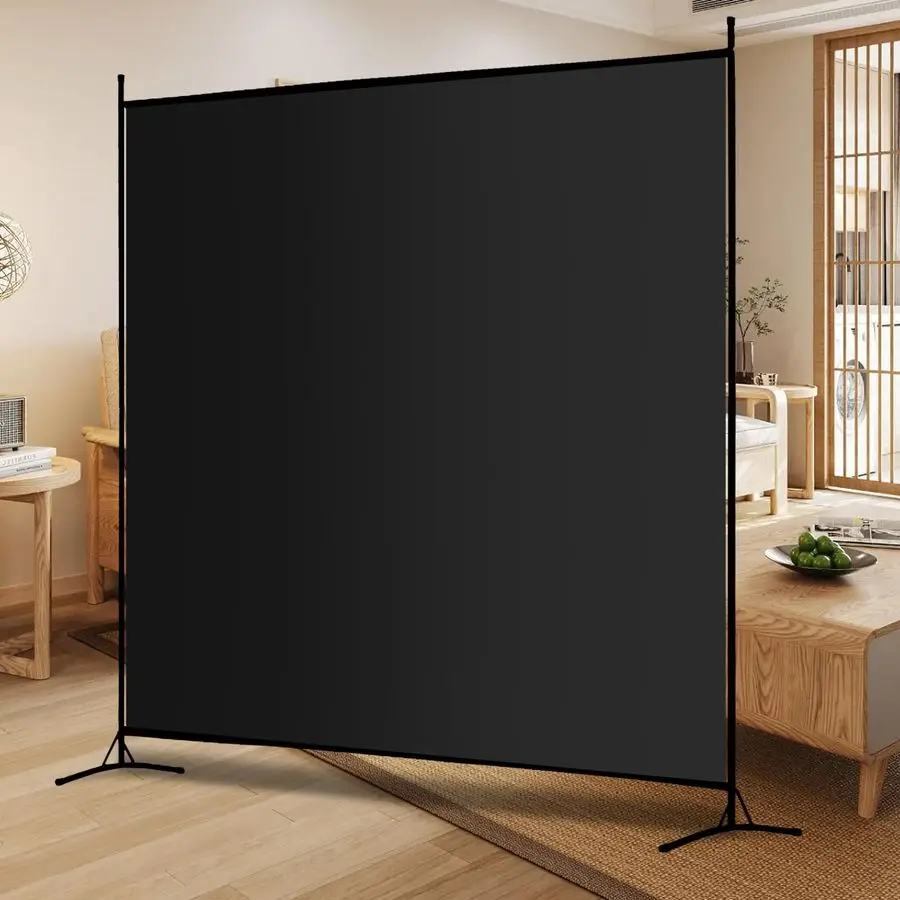 

Single Large Panel Room Divider, 6 Ft Tall Privacy Screen Room Divider,Freestanding Room Partition Wall Divider,Lightweight Room