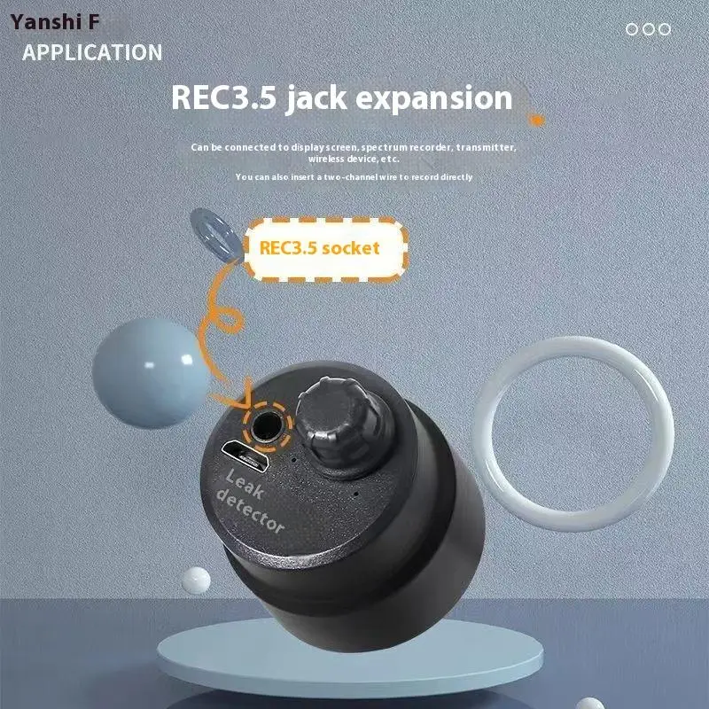 Wireless 12mA Hi-Strength Microphone Leak Monitor for Water Cement Steel Pipes