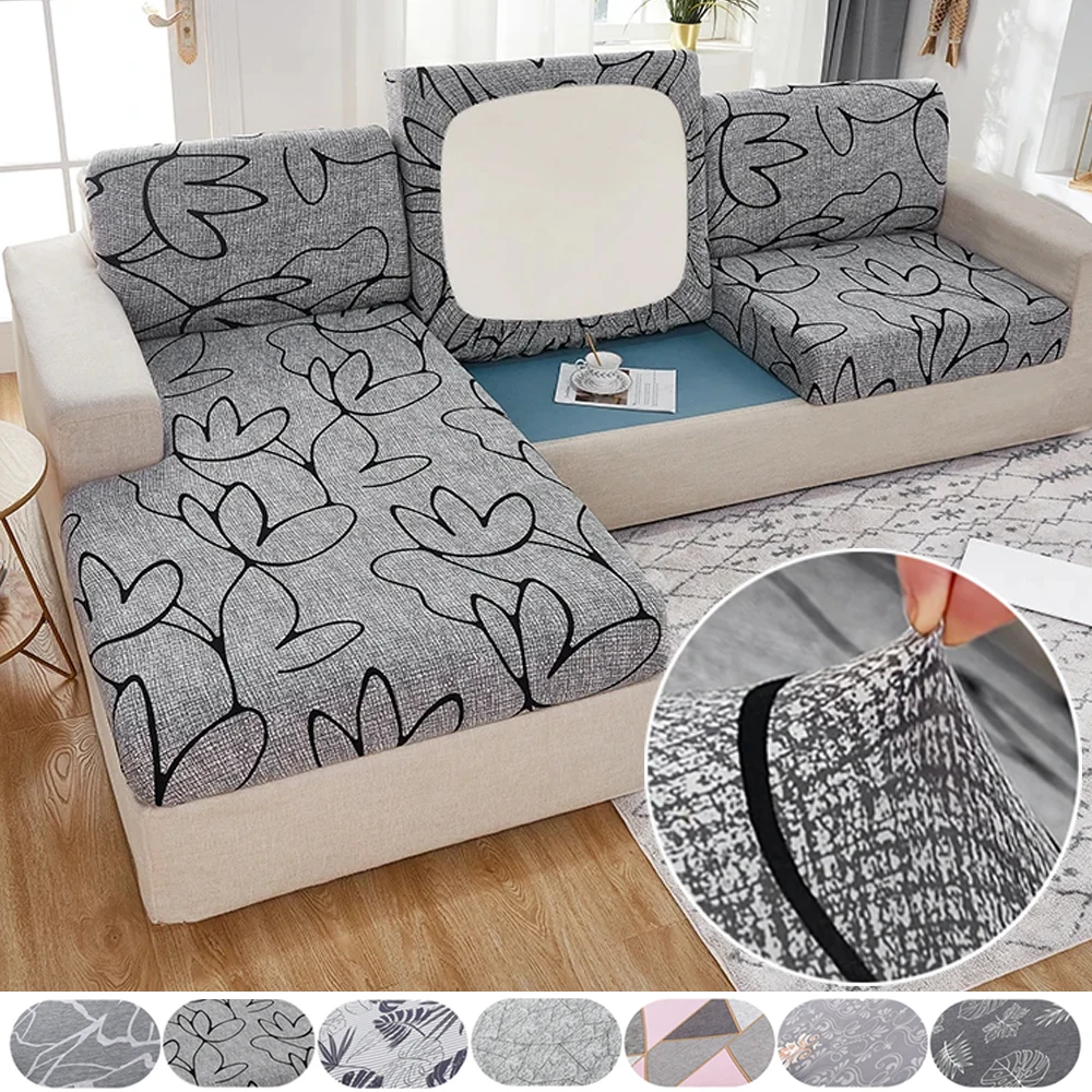 

Floral Printed Sofa Seat Cushion Cover for Living Room Stretch Elastic Sofa Slipcover L Shape Corner Couch Cover 1/2/3/4 Seater