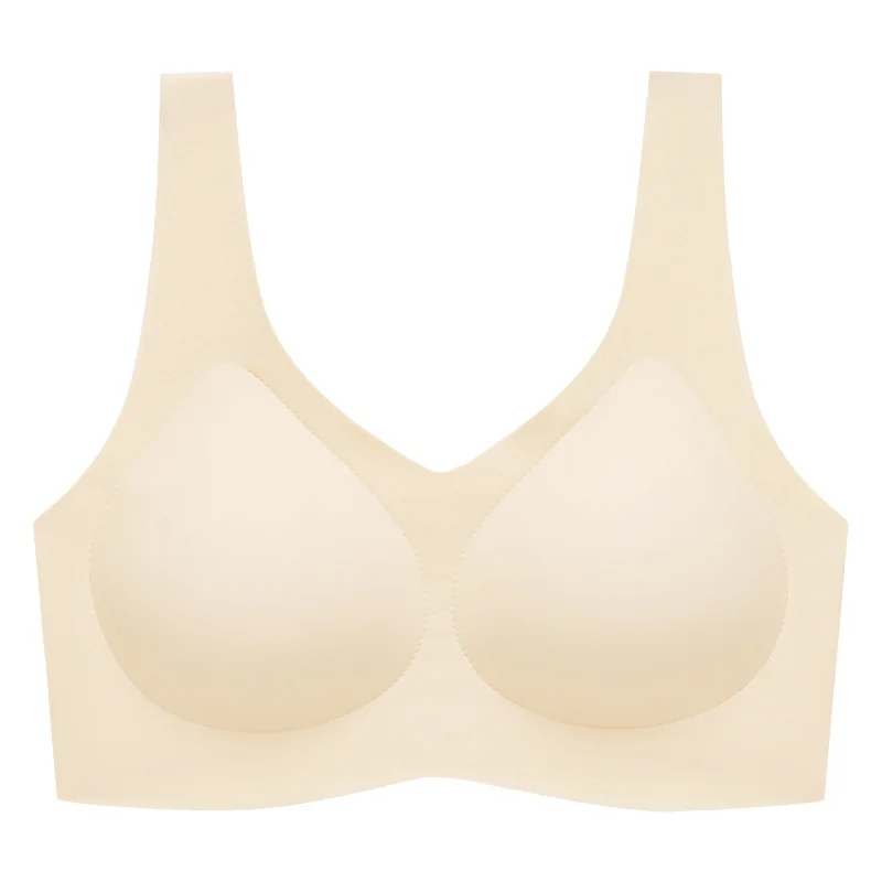 Bra Tanpa Jahitan Wanita dengan Cup Tetap Model Berkumpul Bra Tanpa Kawat Push-up Bra Olahraga Punggung Indah Lingerie Seksi Pakaian Dalam Wanita