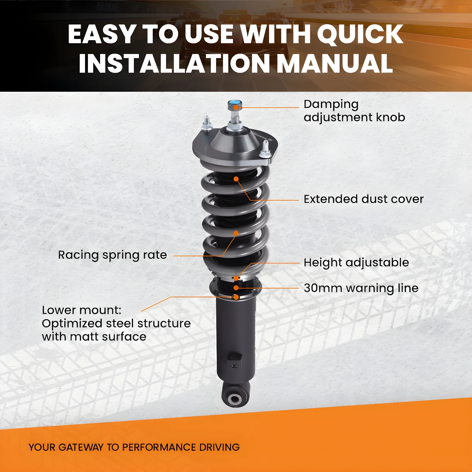 طقم خفض التعليق كويلوفر لمازدا MX-5 I (NA) 1989-1998 1.6 1.8