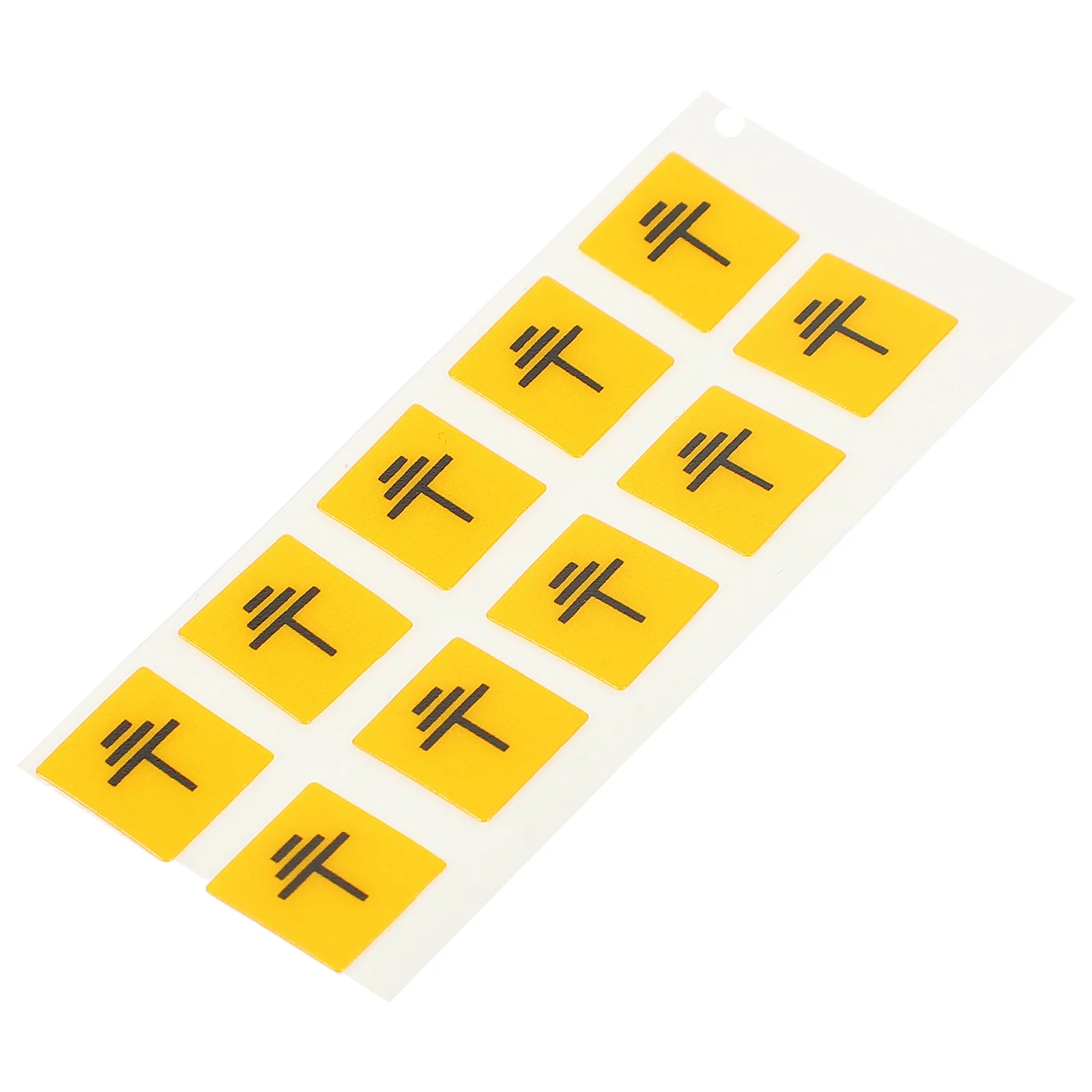 10Pcs Ground Connection Warning Labels Durable Pc Material Electrical Safety Stickers Machinery Equipment Warning