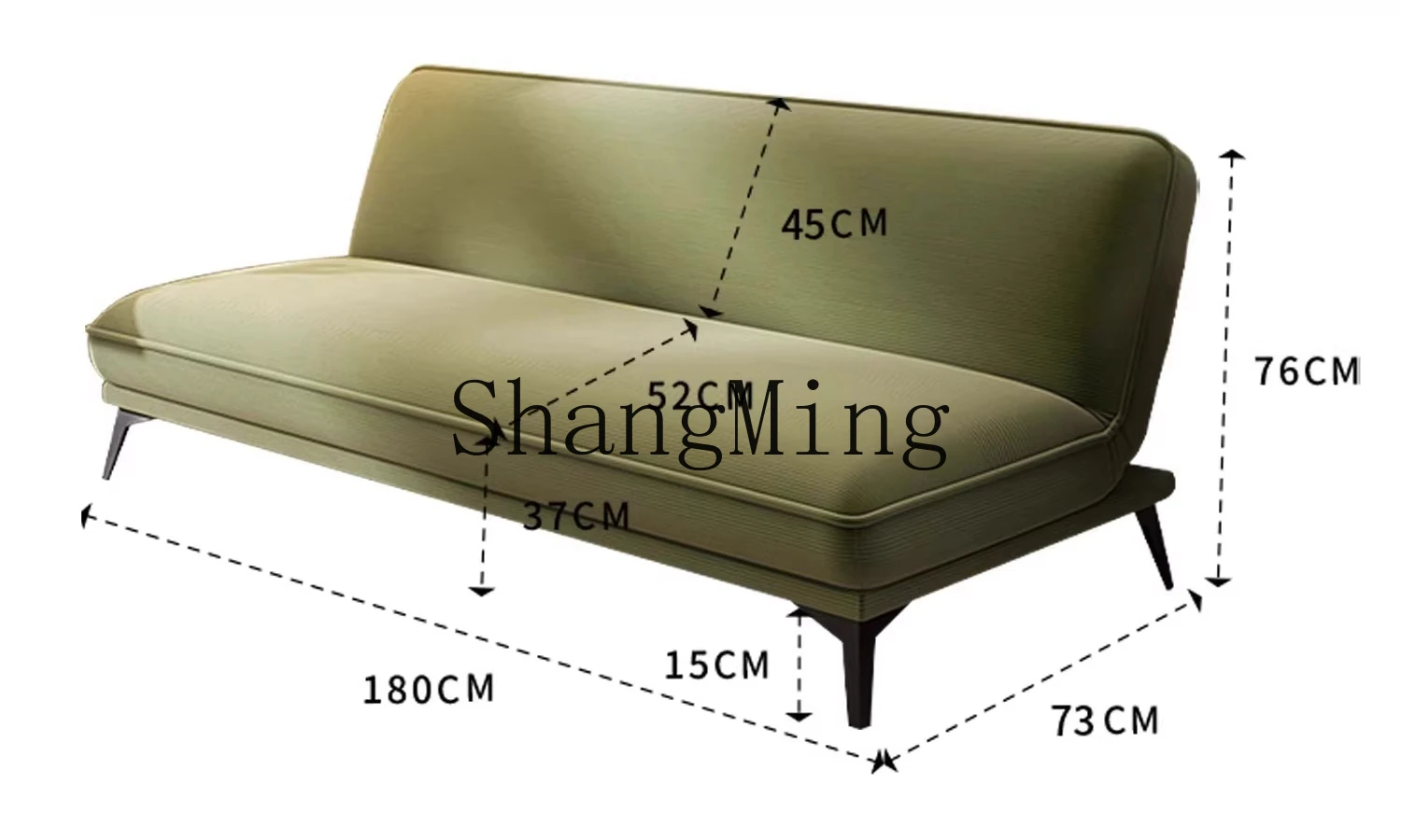 

CL dual-purpose small apartment sofa bed folding integrated dual-purpose living room bedroom balcony small sofa without armrests