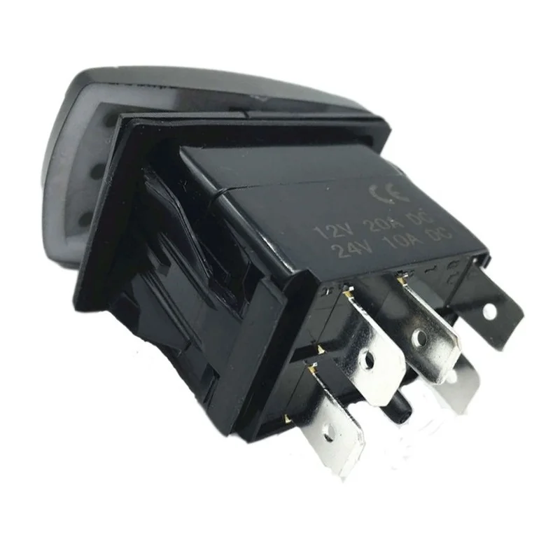 Imagem -04 - Modificado rv Iate Interruptor Rnd em Fora em Auto Travamento à Prova Impermeável Água 7pin Rocker Rocker Carro Interruptor 12v 20a 24v 10a