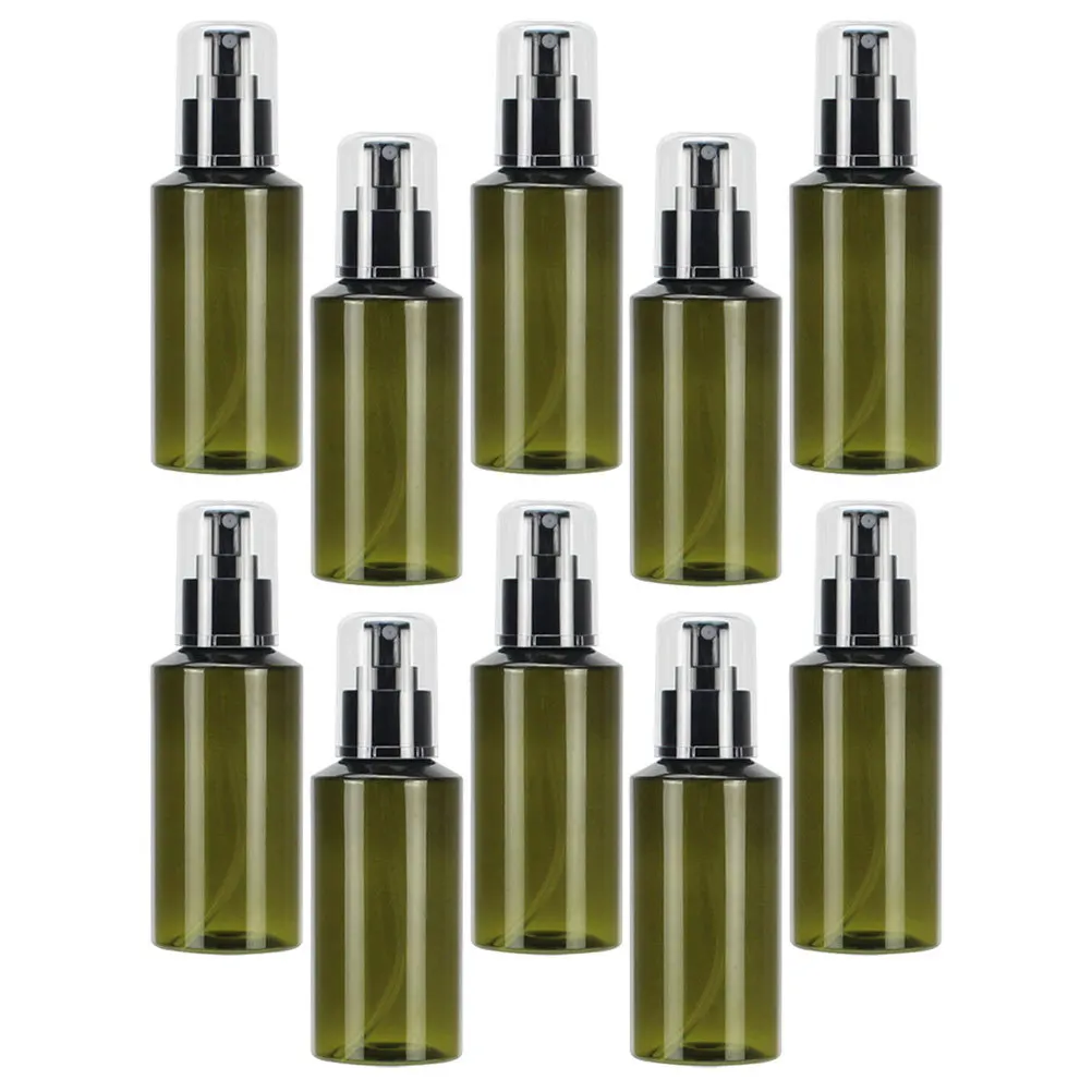 10 Uds. Botellas de agua pura con pulverizador, botellas de viaje recargables, botella de niebla fina portátil a prueba de fugas, pequeña botella con pulverizador