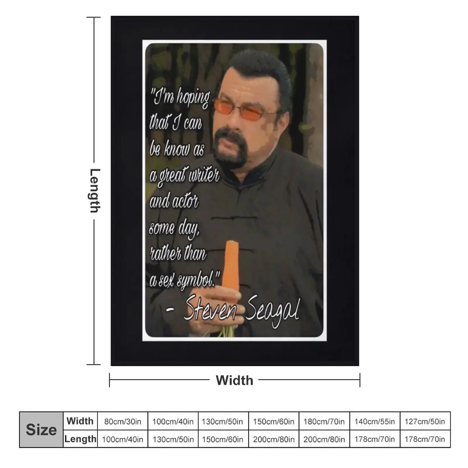 Steven Seagal Sex Symbol Throw Blanket Camping christmas decoration Blankets