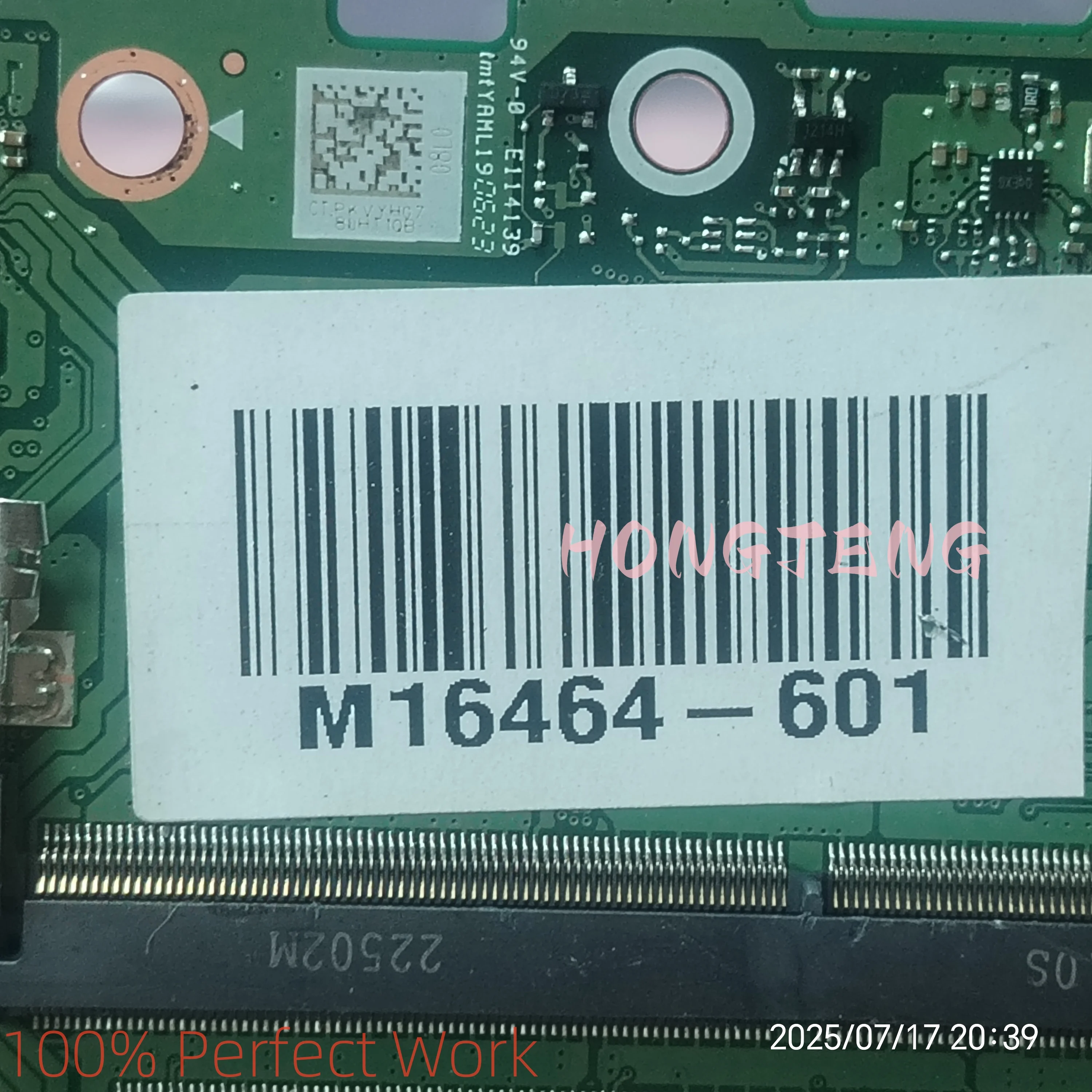HP 15-DY 15S-FQ 15S-FR 15S-FY ノートパソコンのマザーボード M16464-001 M16464-501 M16464-601 DA0P5HMB8J0 i5-1135G7 100% 完璧に動作します